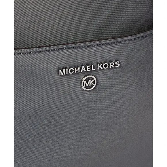 Michael Kors Prescott Backpack Heather Gray Nylon Large Size NEW SEALED - Picture 6 of 10